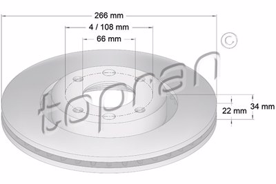 TOP - DISCO Travao DF4184