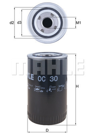 MAHLE - FILTRO Oleo