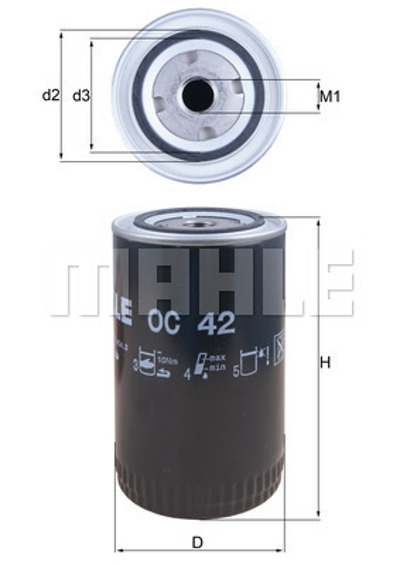 MAHLE - FILTRO Oleo
