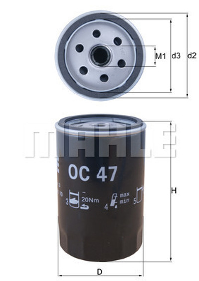 MAHLE - FILTRO Oleo