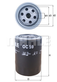 MAHLE - FILTRO Oleo