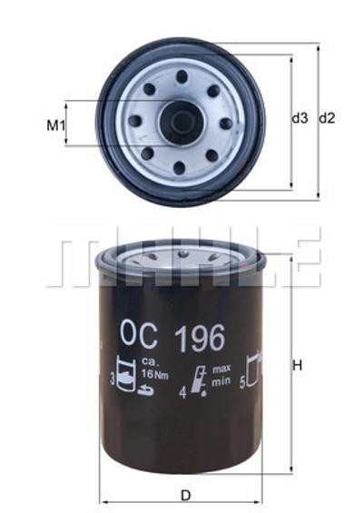 MAHLE - FILTRO Oleo