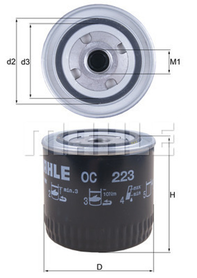 MAHLE - FILTRO Oleo