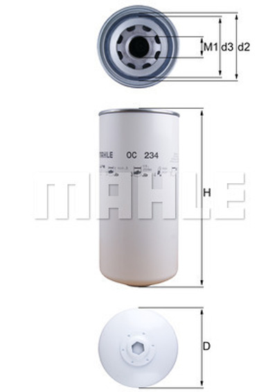 MAHLE - FILTRO Oleo