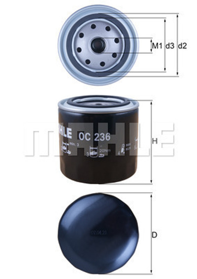 MAHLE - FILTRO Oleo