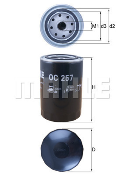 MAHLE - FILTRO Oleo