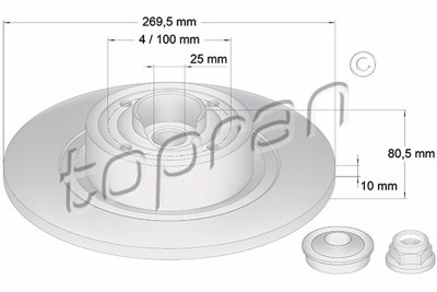 TOP - DISCO Travao DF4414BS