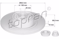 TOP - DISCO Travao DF4414BS