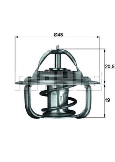 MAHLE - TERMOSTATO 4898.92