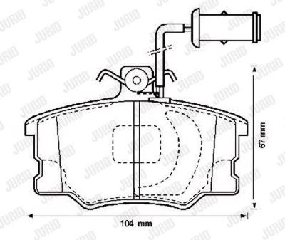 BENDIX - PASTILHAS Travao ( GDB1054