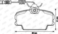 BENDIX - PASTILHAS Travao ( GDB434