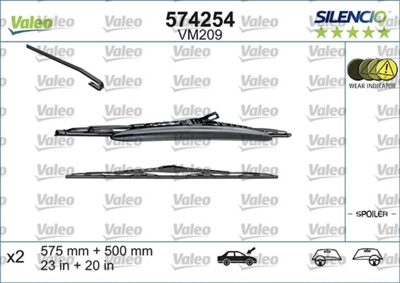VALEO - ESCOVA Limpa Vidros Jg.
