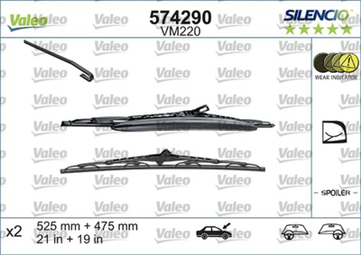 VALEO - ESCOVA Limpa Vidros Jg.