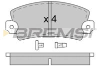 BREMSI - PASTILHAS Travao GDB148