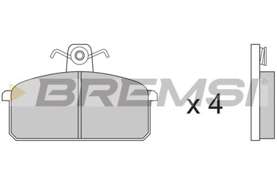 BREMSI - PASTILHAS Travao GDB3202