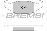 BREMSI - PASTILHAS Travao GDB463
