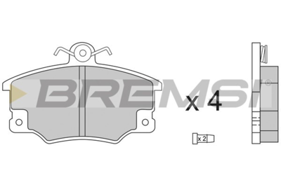 BREMSI - PASTILHAS Travao GDB458