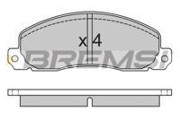 BREMSI - PASTILHAS Travao GDB344