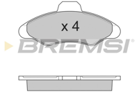 BREMSI - PASTILHAS Travao GDB897