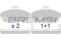 BREMSI - PASTILHAS Travao GDB496