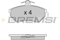 BREMSI - PASTILHAS Travao GDB1048