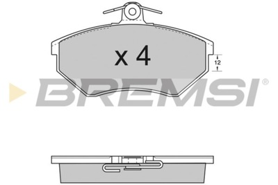 BREMSI - PASTILHAS Travao GDB1044