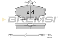 BREMSI - PASTILHAS Travao GDB400