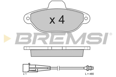 BREMSI - PASTILHAS Travao GDB1115