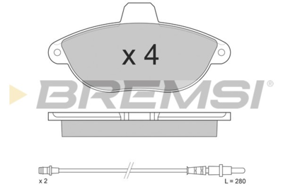BREMSI - PASTILHAS Travao GDB1216