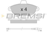 BREMSI - PASTILHAS Travao GDB1216