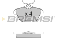 BREMSI - PASTILHAS Travao GDB1147