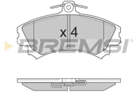 BREMSI - PASTILHAS Travao GDB1198