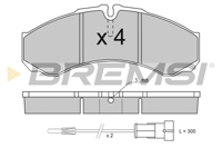 BREMSI - PASTILHAS Travao GDB1345