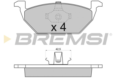 BREMSI - PASTILHAS Travao GDB1984