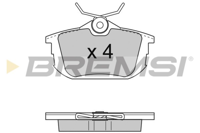 BREMSI - PASTILHAS Travao GDB1314