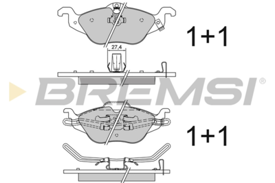 BREMSI - PASTILHAS Travao GDB1351