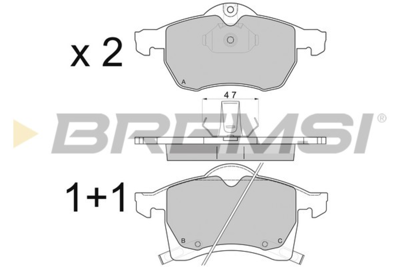 BREMSI - PASTILHAS Travao GDB1350