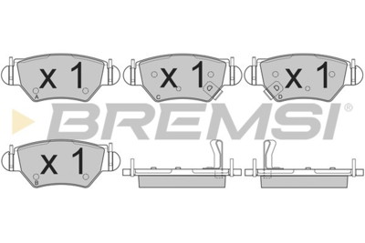BREMSI - PASTILHAS Travao GDB1471