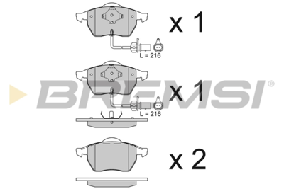 BREMSI - PASTILHAS Travao GDB1307