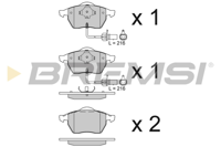 BREMSI - PASTILHAS Travao GDB1307