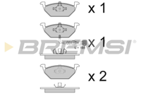 BREMSI - PASTILHAS Travao GDB1386