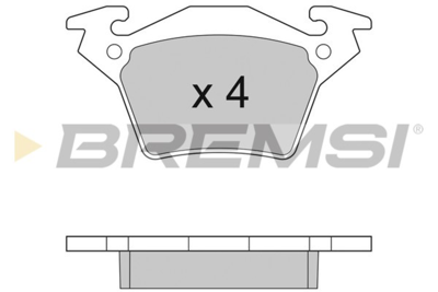 BREMSI - PASTILHAS Travao GDB1408