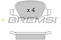 BREMSI - PASTILHAS Travao GDB1396