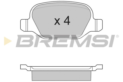 BREMSI - PASTILHAS Travao GDB1396
