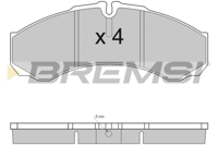 BREMSI - PASTILHAS Travao GDB1534