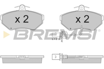BREMSI - PASTILHAS Travao GDB1366