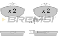 BREMSI - PASTILHAS Travao GDB1366