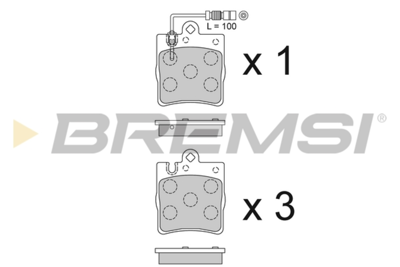 BREMSI - PASTILHAS Travao GDB1421