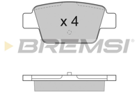 BREMSI - PASTILHAS Travao GDB1485