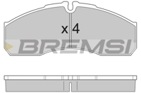 BREMSI - PASTILHAS Travao GDB1610
